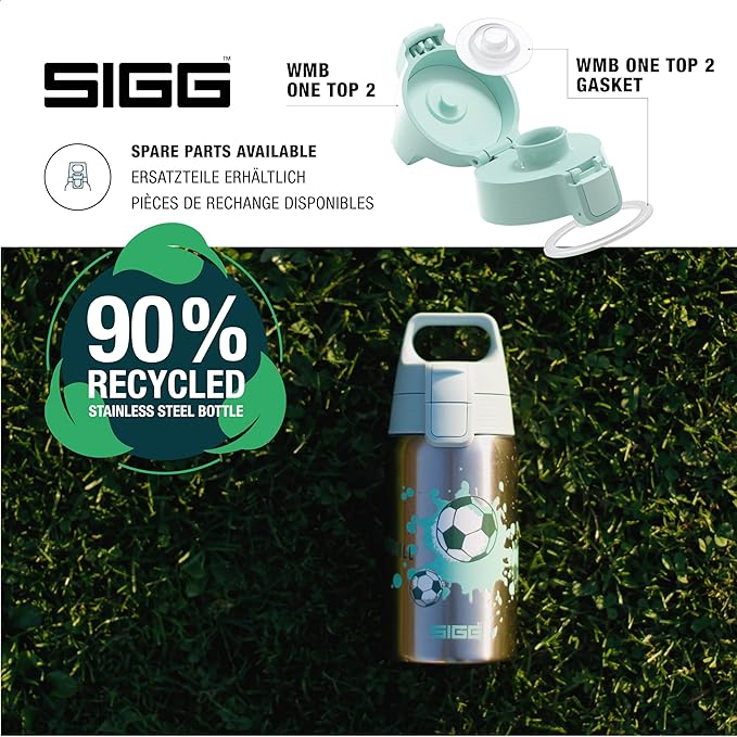 SIGG - Stainless Steel Kids Bottle - Shield One - Suitable For Carbonated Beverages - 17 Oz