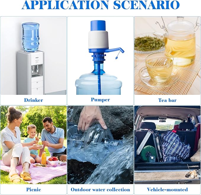 Water Storage Container, 5L/ 1. 3 Gallon Water Bottle with Screw Cap and Handle - Portable Water Jug for Sports Outdoor Travel Camping Supplies