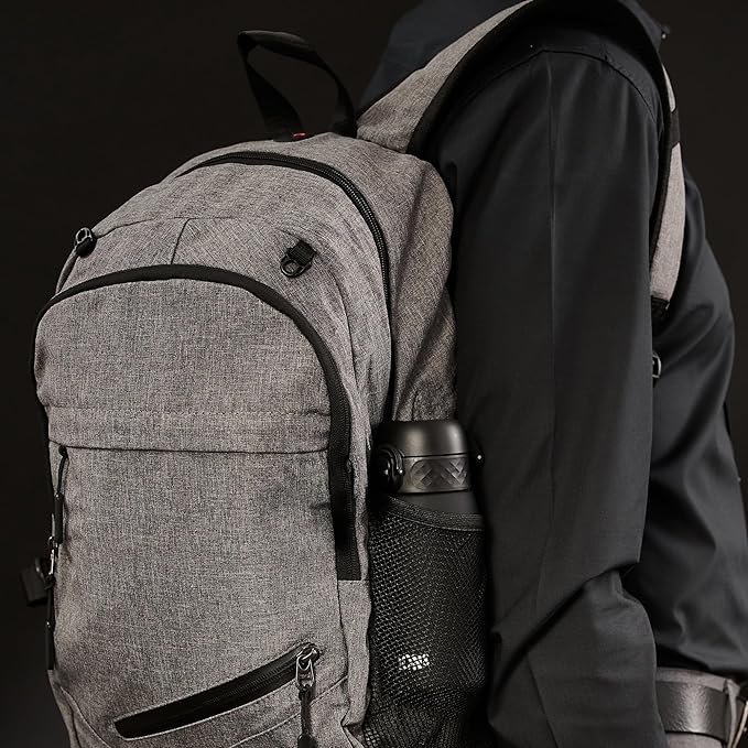 Ion8 Small Water Bottle, 350 ml/12 oz, Leak Proof, Easy to Open, Secure Lock, Dishwasher Safe, BPA Free, Carry Handle, Hygienic Flip Cover, Easy Clean, Odor Free, Carbon Neutral, Black