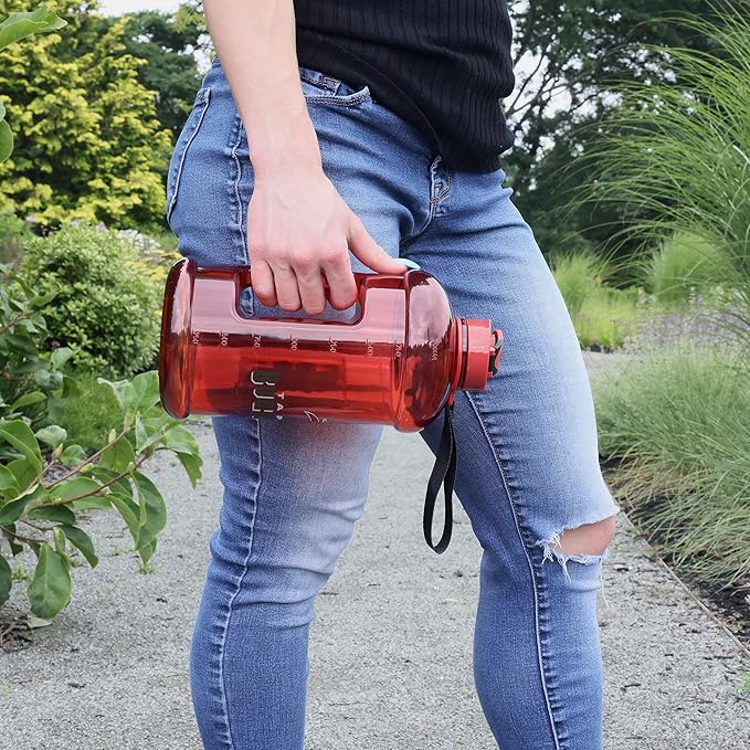 FOCO NFL Team Logo 2L Plastic Clear Large Sports Water Bottle