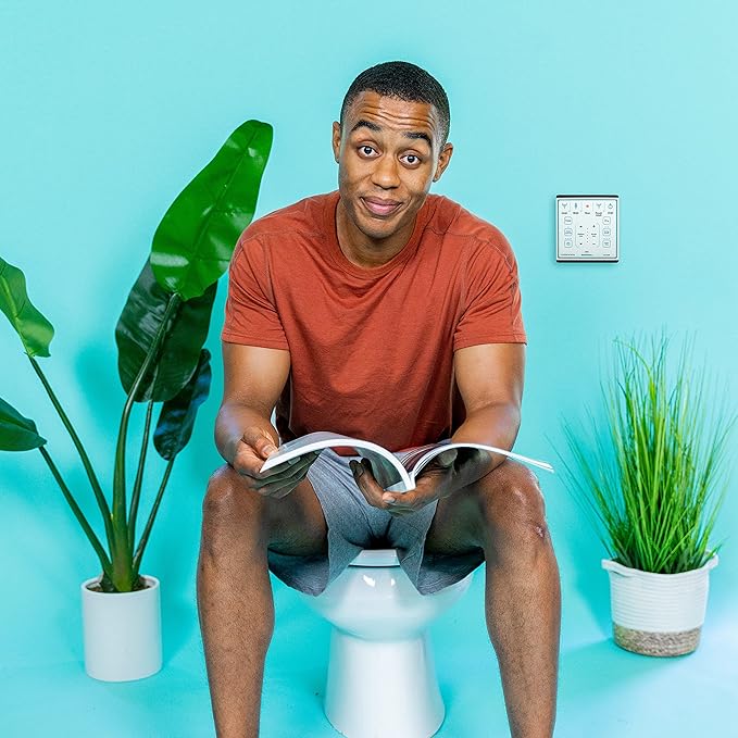 BidetMate 1000 Series Smart Toilet Seat with Heated Water, Wireless Remote, and Warm Air Dryer - Adjustable and Self-Cleaning electric bidet seat - Multiple Wash Settings - Elongated