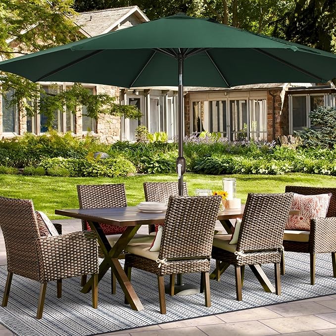 Blissun 9ft Patio Umbrella Replacement Canopy, Market Umbrella Top, Outdoor Table Umbrella Canopy for 8 Ribs, Canopy Only