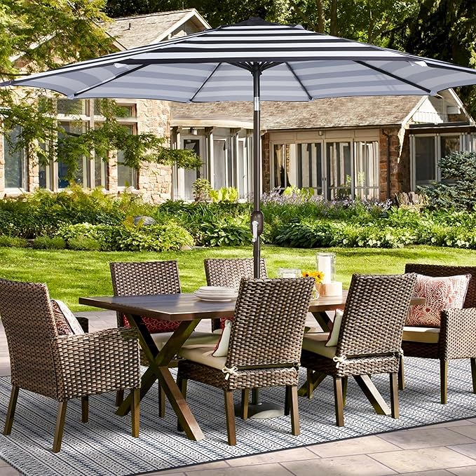 Blissun 9ft Patio Umbrella Replacement Canopy, Market Umbrella Top, Outdoor Table Umbrella Canopy for 8 Ribs, Canopy Only