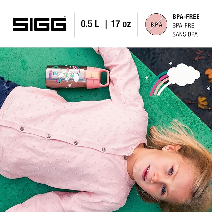 SIGG - Stainless Steel Kids Bottle - Shield One - Suitable For Carbonated Beverages - 17 Oz