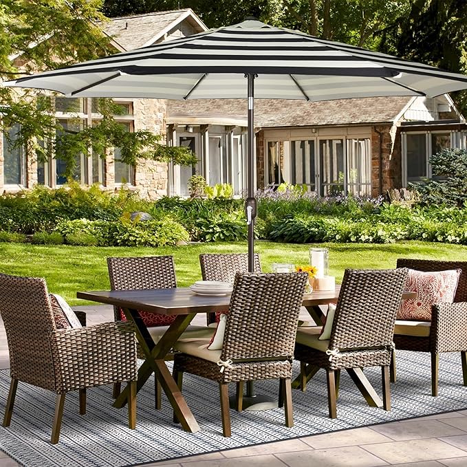 Blissun 9ft Patio Umbrella Replacement Canopy, Market Umbrella Top, Outdoor Table Umbrella Canopy for 8 Ribs, Canopy Only