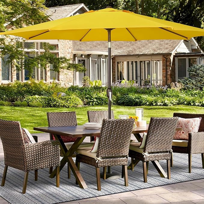 Blissun 9ft Patio Umbrella Replacement Canopy, Market Umbrella Top, Outdoor Table Umbrella Canopy for 8 Ribs, Canopy Only