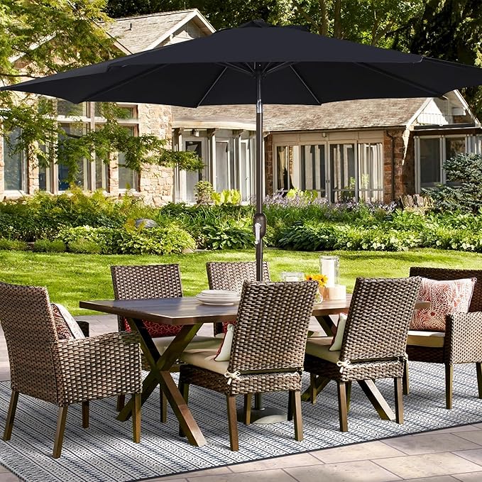 Blissun 9ft Patio Umbrella Replacement Canopy, Market Umbrella Top, Outdoor Table Umbrella Canopy for 8 Ribs, Canopy Only