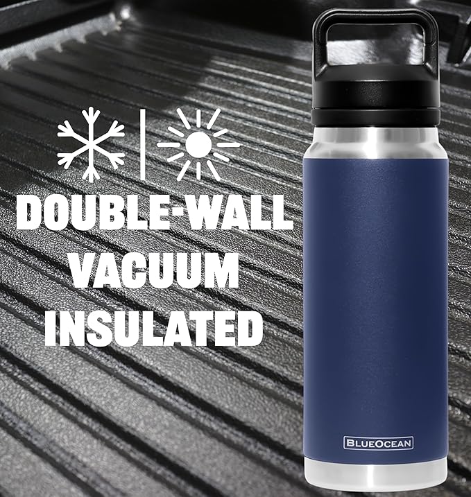 Classic 27 oz Water Bottle, Insulated Stainless Steel With Pro-Tough Lid | Perfect Insulated Water Bottle And Tumbler As Travel Water Bottle, Bike Water Bottle, Or Gym Water Bottle (Navy)
