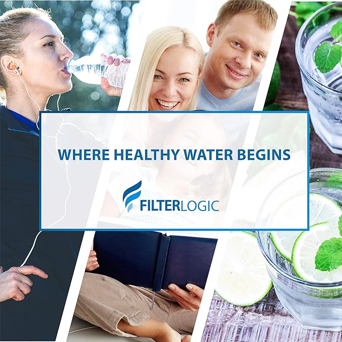 FilterLogic NSF Certified Pitcher Water Filter, Replacement for Brita® Classic 35557, OB03, Mavea® 107007, Replacement for Brita® Pitchers Grand, Lake, Capri, Wave and More (Pack of 6)