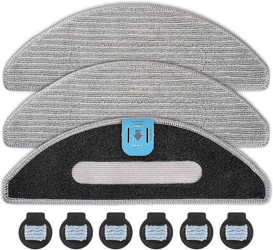 (9 Pack) Combo i5+ Mop Pads and Wicks for irobot Roomba Combo j5, Combo j5+, Combo i5, Combo i5+ Robot Vacuum & Mop, Replacement Microfiber Mop Pads, Mopping Cloth Accessories