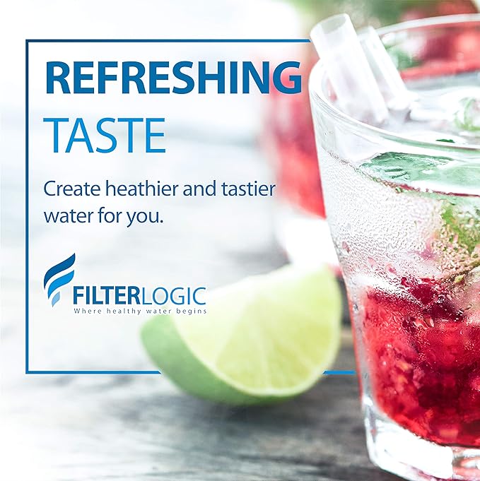 Filterlogic NSF/ANSI 42&372 Certified Replacement Water Filters, Water Pitchers, and Dispensers Reduce TDS, Chlorine and More (Pack of 3)