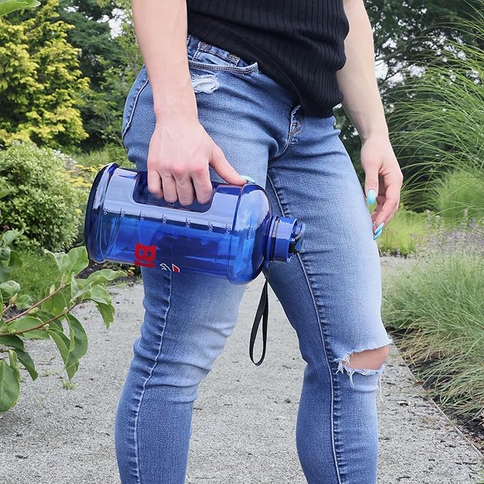 FOCO NFL Team Logo 2L Plastic Clear Large Sports Water Bottle