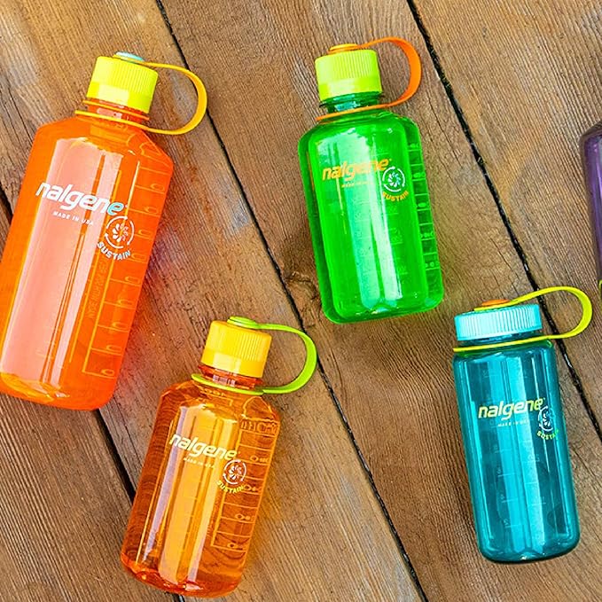 Nalgene Sustain Tritan BPA-Free Water Bottle Made with Material Derived from 50% Plastic Waste, 16 OZ, Narrow Mouth