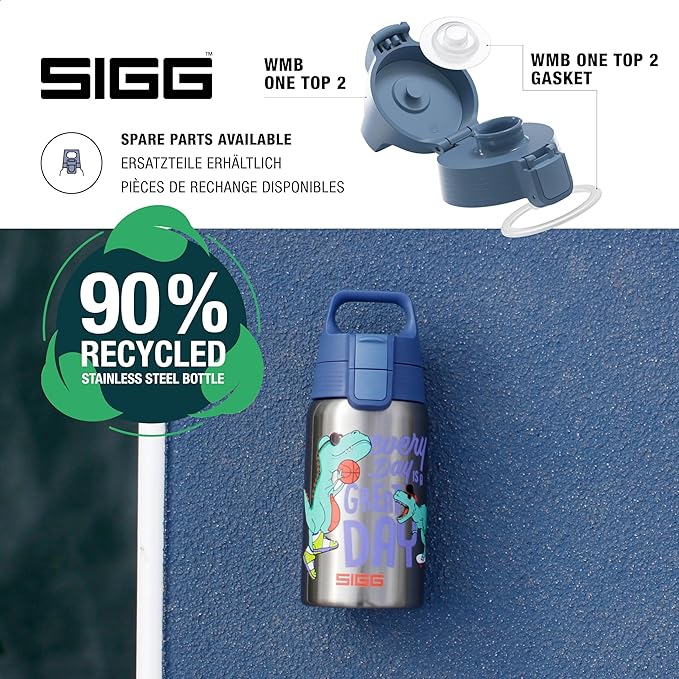 SIGG - Stainless Steel Kids Bottle - Shield One - Suitable For Carbonated Beverages - 17 Oz