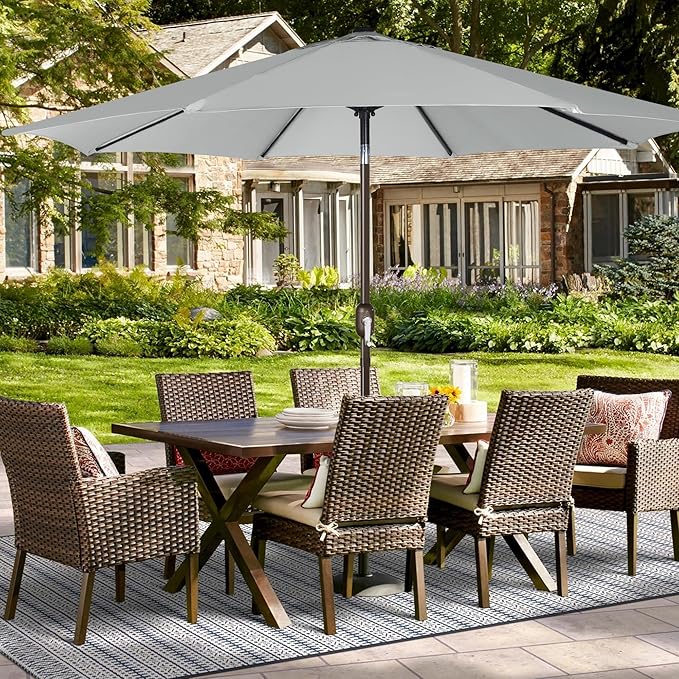 Blissun 9ft Patio Umbrella Replacement Canopy, Market Umbrella Top, Outdoor Table Umbrella Canopy for 8 Ribs, Canopy Only