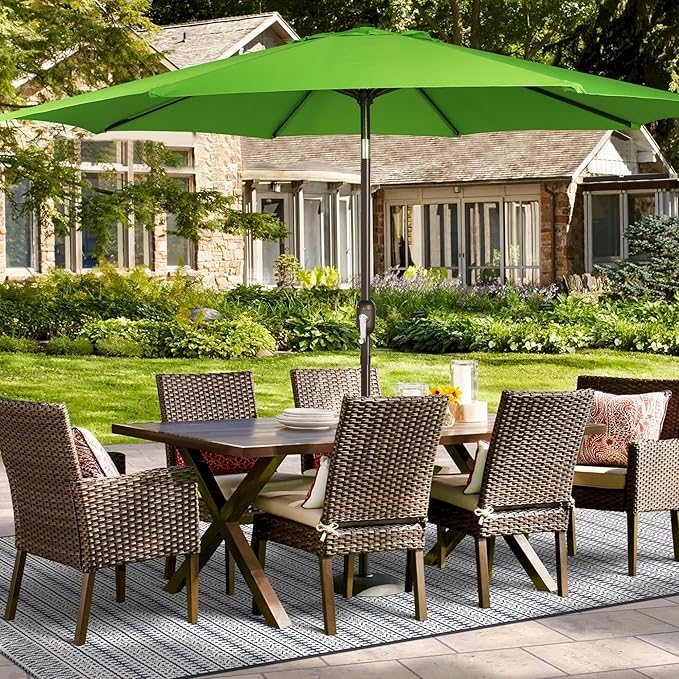 Blissun 9ft Patio Umbrella Replacement Canopy, Market Umbrella Top, Outdoor Table Umbrella Canopy for 8 Ribs, Canopy Only