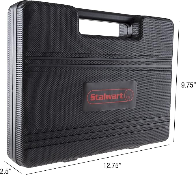 Household Hand Tools, 65 Piece Tool Set by Stalwart, Includes Hammer, Adjustable Wrench, Screwdriver Set, and Pliers - Great for DIY Projects