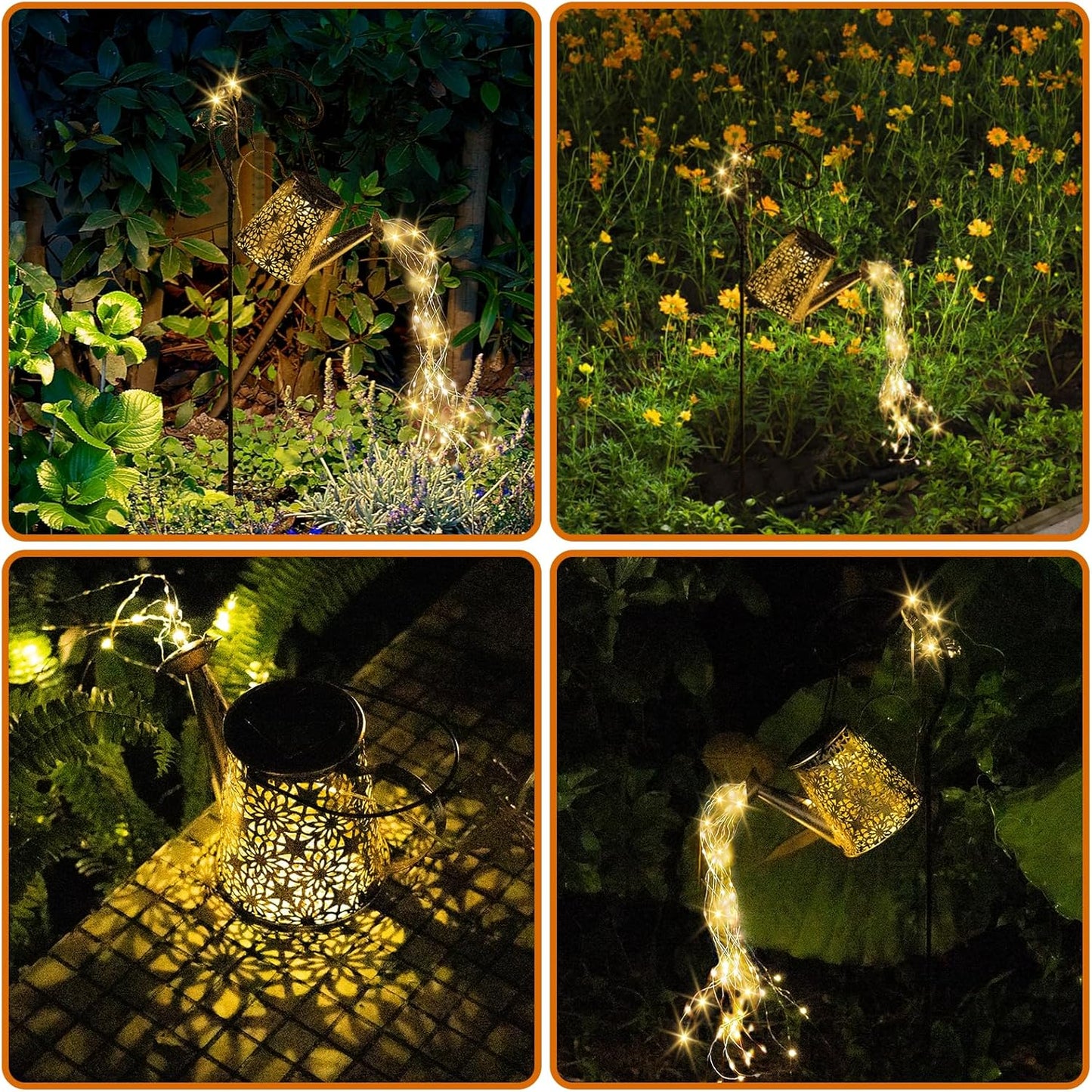 Solar Watering Can Light, Solar Outdoor Decorative,Garden Decor Lights for Yard, IP65 Waterproof Hanging Lantern Landscape Lights, Garden Gifts for Mom, Grandma Women Birthday