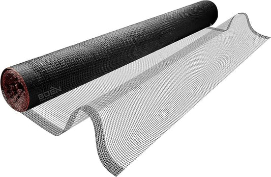 Debris Safety Netting Fire Retardant (8.6' x 150', Black)