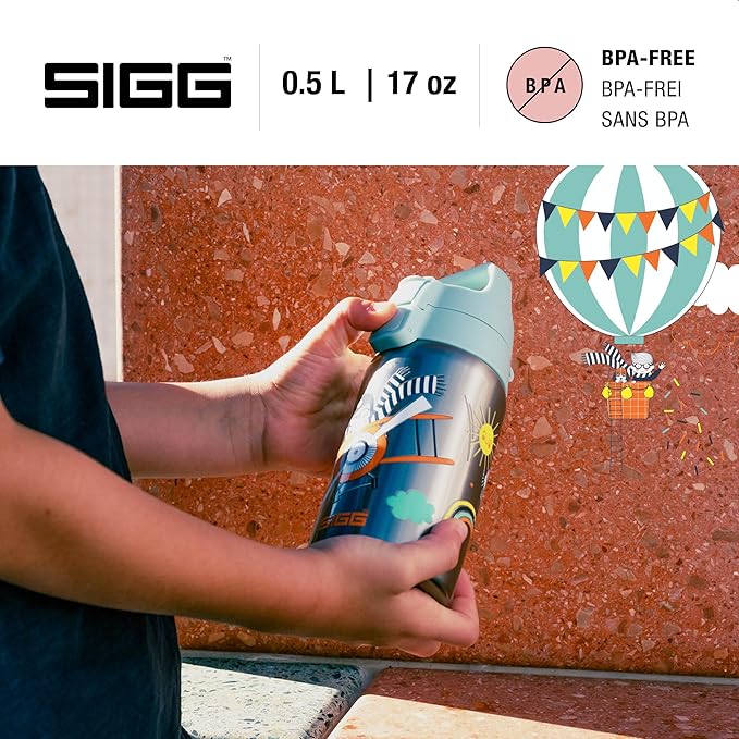 SIGG - Stainless Steel Kids Bottle - Shield One - Suitable For Carbonated Beverages - 17 Oz