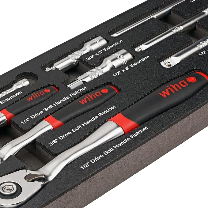9pc SoftFinish Ratchet wrench set