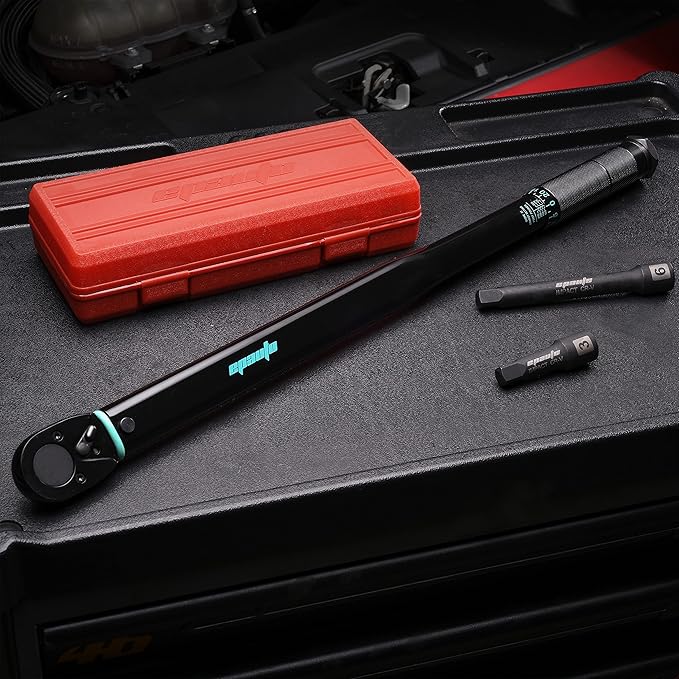 EPAuto 1/2-Inch Drive Click Torque Wrench, 25-250 ft-lb/33.9-338.9 Nm, Black