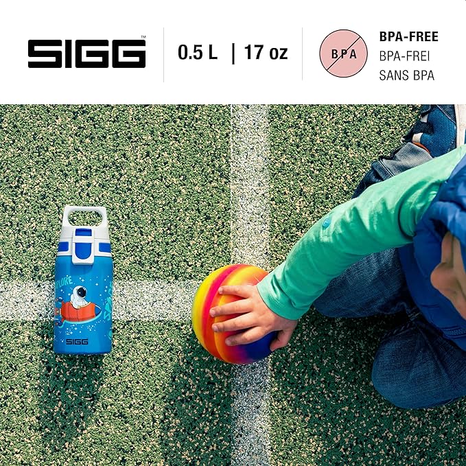 SIGG - Stainless Steel Kids Bottle - Shield One - Suitable For Carbonated Beverages - 17 Oz